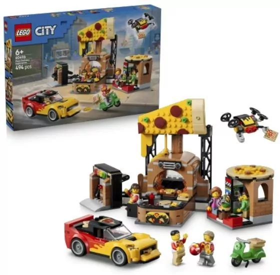 LEGO® Dostawa pizzy z pojazdami 60496 - tantis.pl
