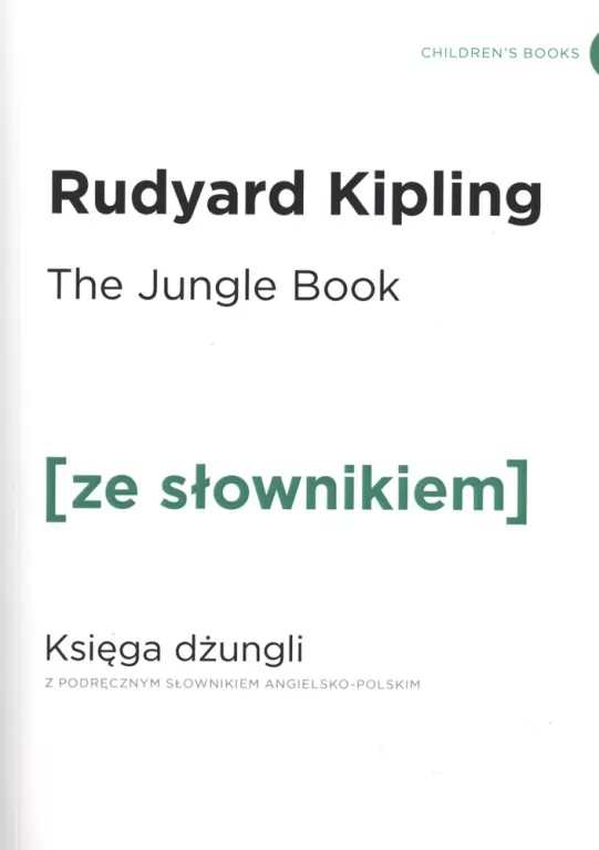 The Jungle Book. Księga Dżungli z podręcznym słownikiem angielsko-polskim. Ze słownikiem - tantis.pl