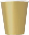 Kubeczki papierowe złote 270ml 8szt - tantis.pl