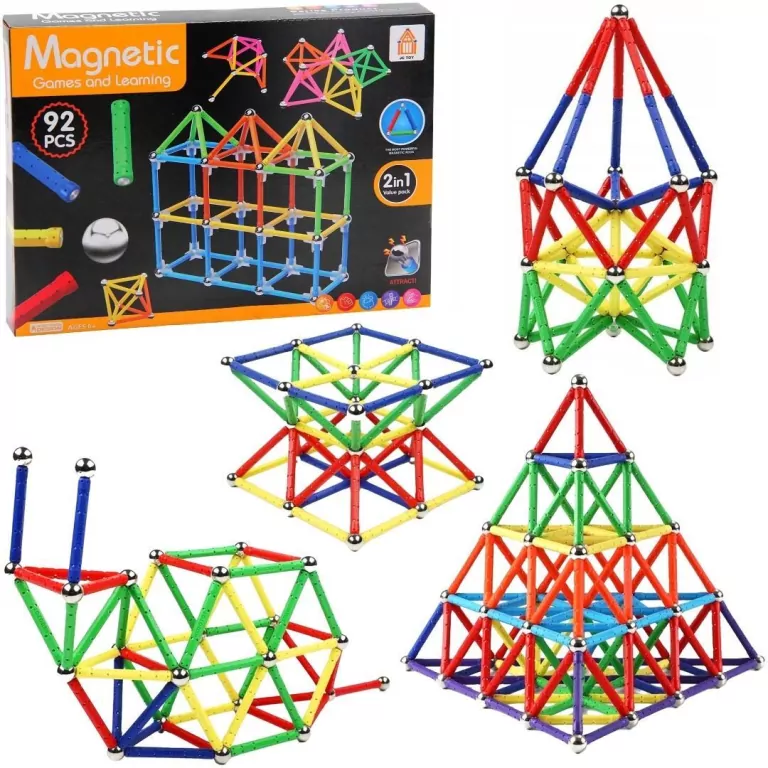 Klocki magnetyczne 92el - tantis.pl