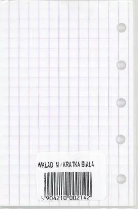 Wkład do organizera M Kratka biała ANTRA - tantis.pl