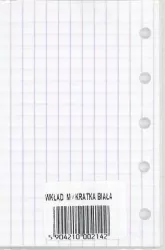Wkład do organizera M Kratka biała ANTRA