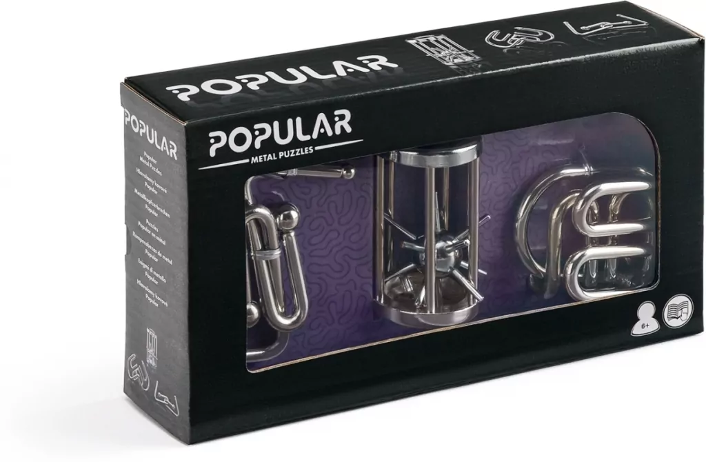 Metalowa układanka, zestaw 3 szt. 92208 Popular - tantis.pl