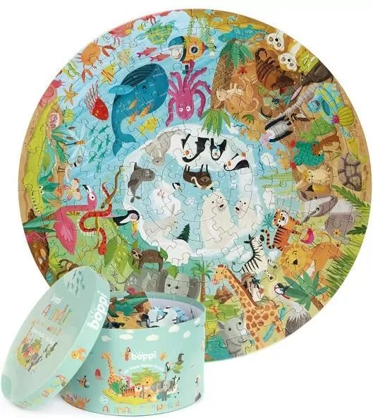 Puzzle okrągłe 150. Zwierzęta świata - tantis.pl