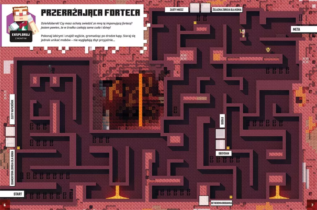 Minecraft Księga Netheru i kresu z naklejkami - tantis.pl