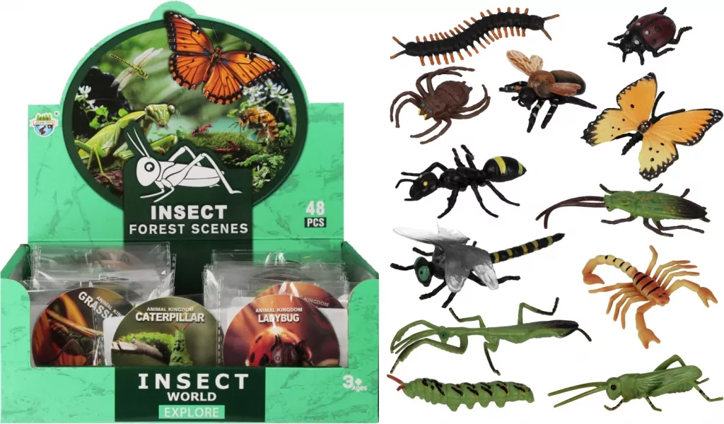 ZWIERZ INSEKTY 8CM MIX MC FOL DISP 48/960 - tantis.pl