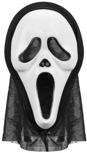 Maska Halloween z kapturem 18x31cm - tantis.pl