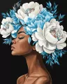 Malowanie po numerach - Niebieska harmonia 40x50cm - tantis.pl