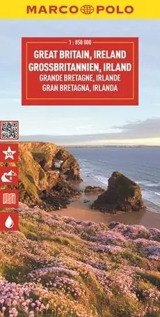 Mapa drogowa Wielka Brytania, Irlandia 1:850 000 - tantis.pl