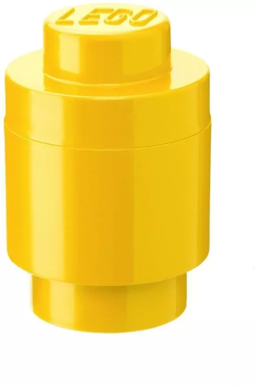 LEGO(R) pojemnik klocek jedynka okrągły żółty - tantis.pl