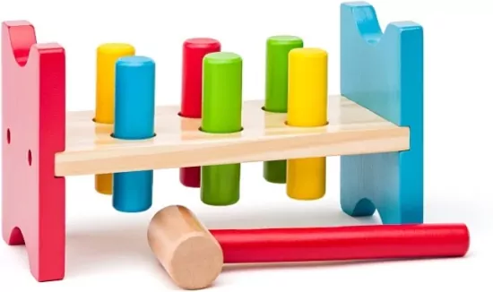 Młotek i kołki przebijanka gra dla malucha 90002 Woody