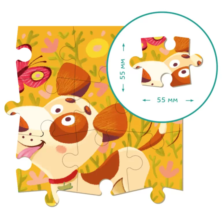 Puzzle 16. Piesek - tantis.pl