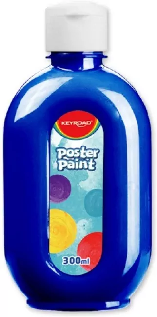 Farba plakatowa 300ml KEYROAD niebieska - tantis.pl