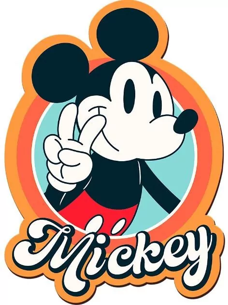 Puzzle drewniane 160. Retro Myszka Mickey - tantis.pl