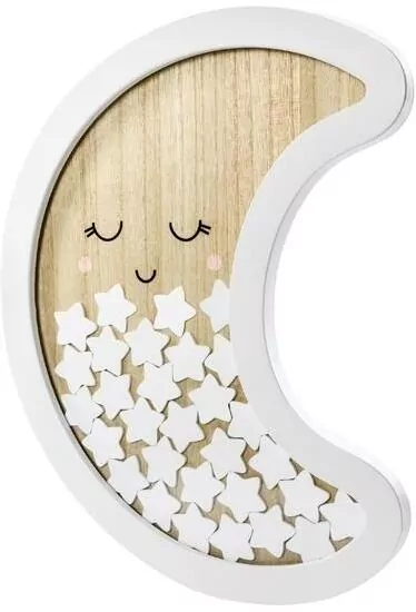 Drewniana księga gości Księżyc 38,5x30cm - tantis.pl