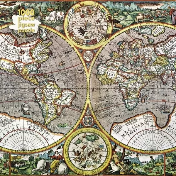 Puzzle 1000 Antyczna mapa Świata - tantis.pl