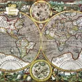 Puzzle 1000 Antyczna mapa Świata - tantis.pl