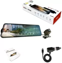 Wideorejestrator z kamerą cofania FHD i WIFI Prime