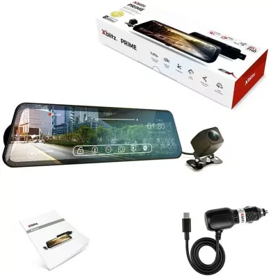 Wideorejestrator z kamerą cofania FHD i WIFI Prime