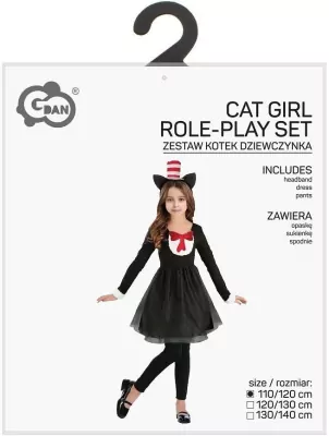 Strój dla dzieci Kotek dziewczynka 110/120cm