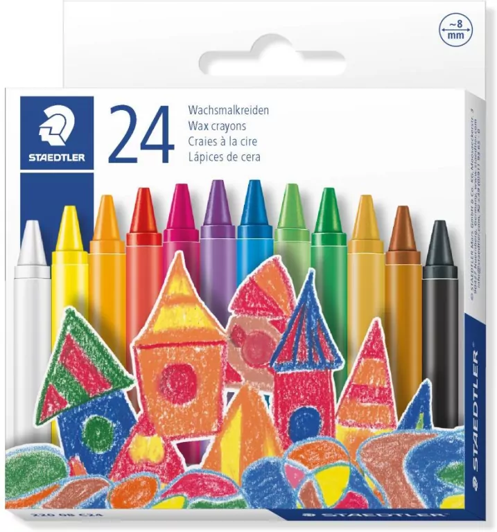 Kredki woskowe Noris 24 kolory Staedtler - tantis.pl