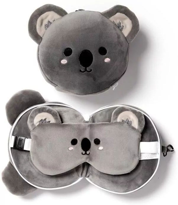 Poduszka podróżna i maska na oczy Koala Adoramals - tantis.pl