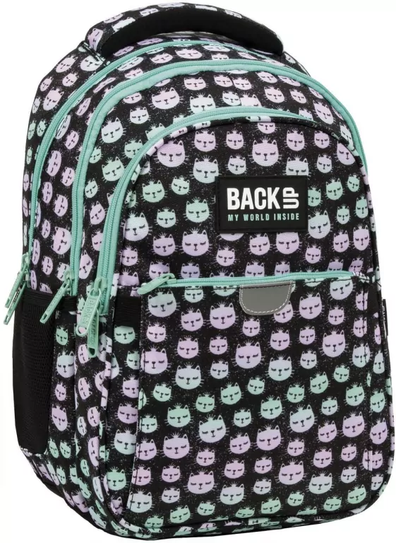 Plecak 3-komorowy BACKUP 5. Koty - tantis.pl