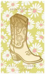 Metalowa zakładka do książek duża - cowgirl boot