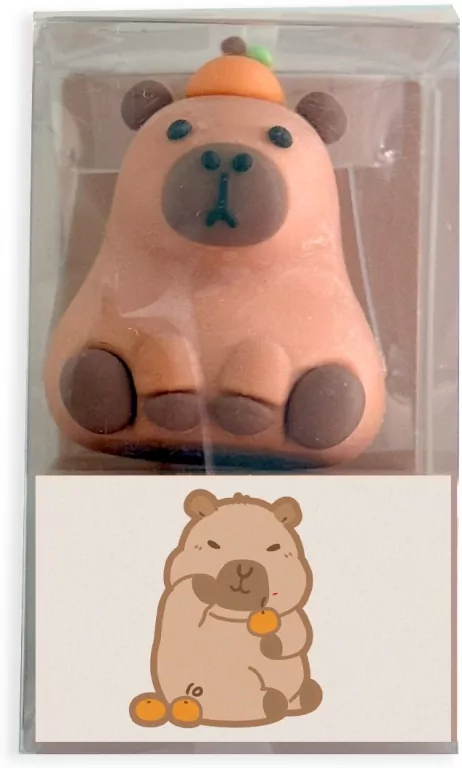 Gumka do mazania 3D Kapibara pomarańcza - tantis.pl