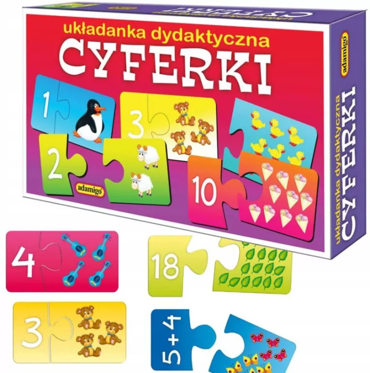 Cyferki. Układanka dydaktyczna - tantis.pl