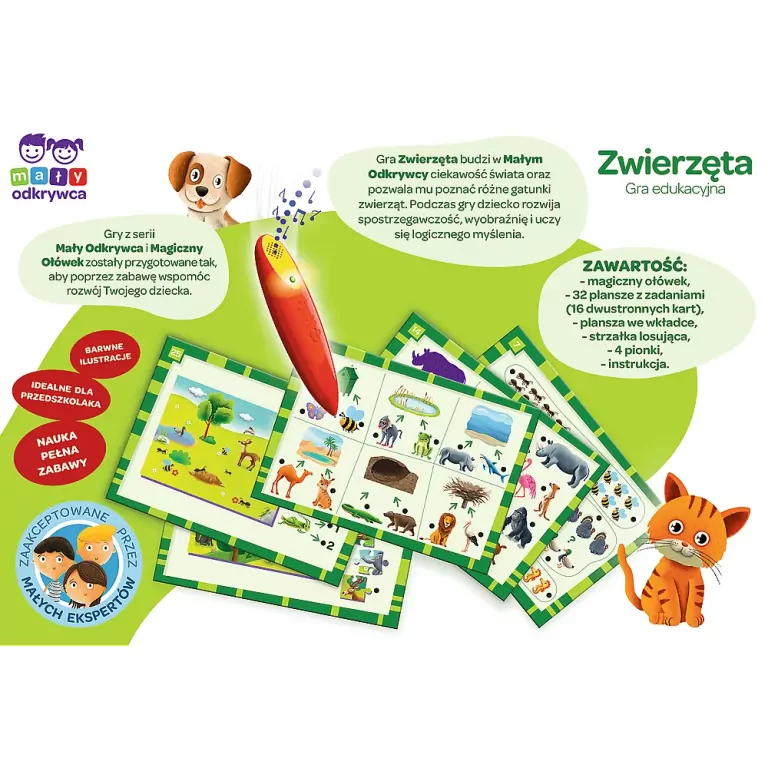 Zwierzęta. Gra edukacyjna TREFL - tantis.pl