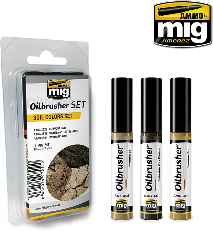 Ammo: Oilbrusher Set - Soil Colors Set - tantis.pl