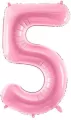 Balon foliowy 5 różowy 86cm - tantis.pl