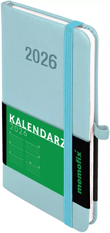 Kalendarz 2026 A6 Memofix TDW błękitny - tantis.pl