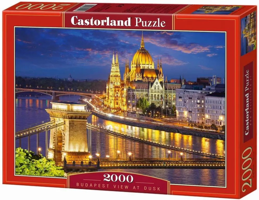 Puzzle 2000. Budapest view at dusk. Budapeszt o zmierzchu - tantis.pl