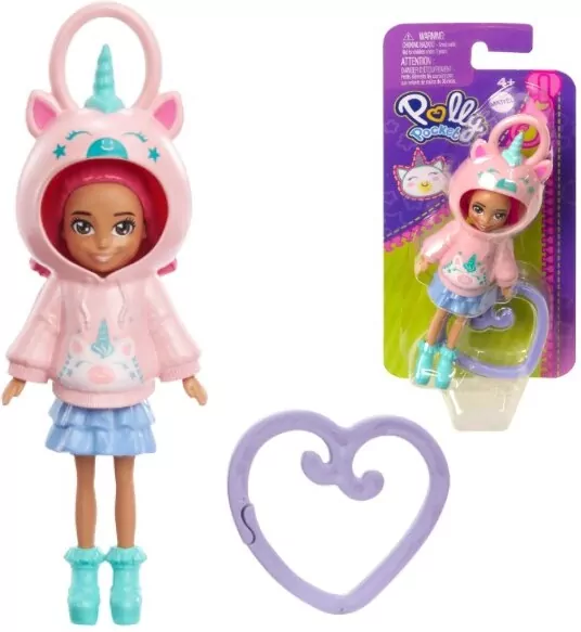 Mattel. Figurka Polly Pocket, zawieszka. Kotek - tantis.pl