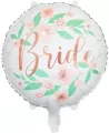Balon foliowy Bride kwiaty 45cm biały - tantis.pl