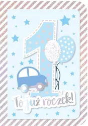 Karnet B6. Roczek, niebieski