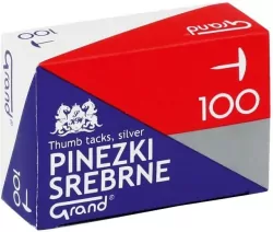 Pinezki srebrne (100szt*10) GRAND