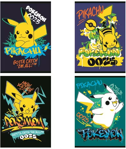 Zeszyt A5/32K linia dwukolorowa Pokemon (15szt) - tantis.pl