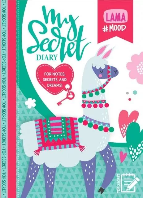 Pamiętnik 135x197/48K kratka TW brokat Lama - tantis.pl