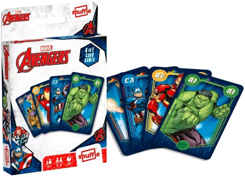 Avengers 4w1. Gra karciana Cartamundi - tantis.pl