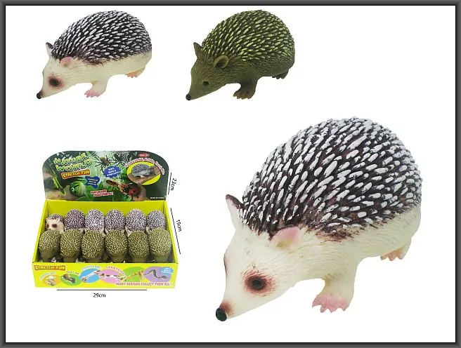 Jeż 10 cm z groszkiem gniotek, mix - tantis.pl