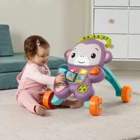 Fisher-Price Fioletowa Małpka Interaktywny Chodzik - tantis.pl