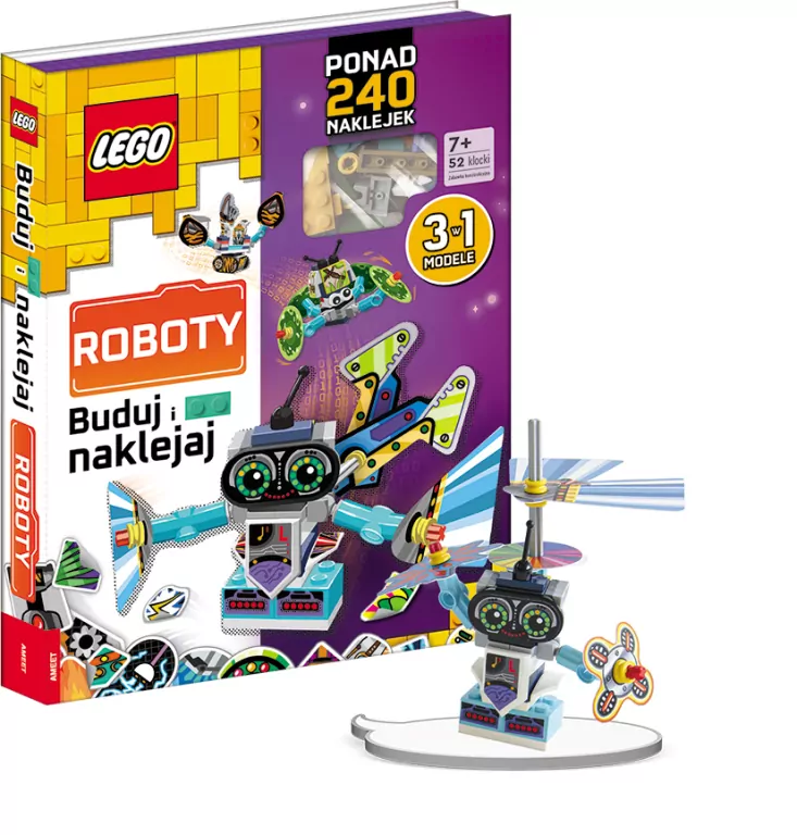 Lego books Buduj i naklejaj Roboty - tantis.pl