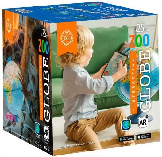 Globus interaktywny 25cm ze zwierzętami - tantis.pl