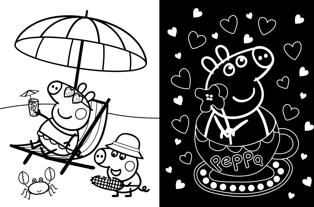 Świnka Peppa. Neon. Moc koloru. Baw się kolorami - tantis.pl