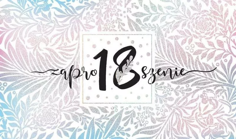 Zaproszenie ZP-012 Urodziny 18 - tantis.pl