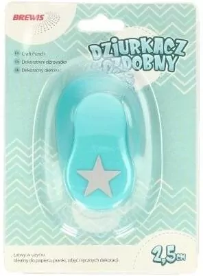 Dziurkacz ozdobny 2,5cm gwiazda MIX - tantis.pl