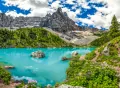 Puzzle 2000 Lake Sorapis, Alps, Italy CASTOR - tantis.pl
